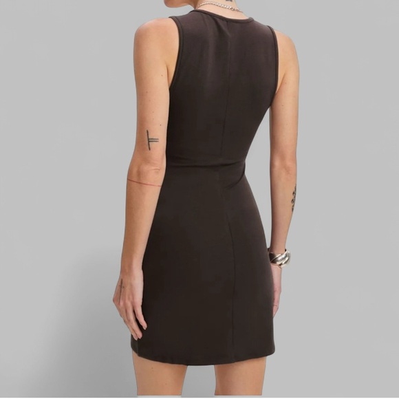 Reformation Knit Dress Brown -Size M-Kelsey-Retails for $128.00-NWT - Picture 7 of 12